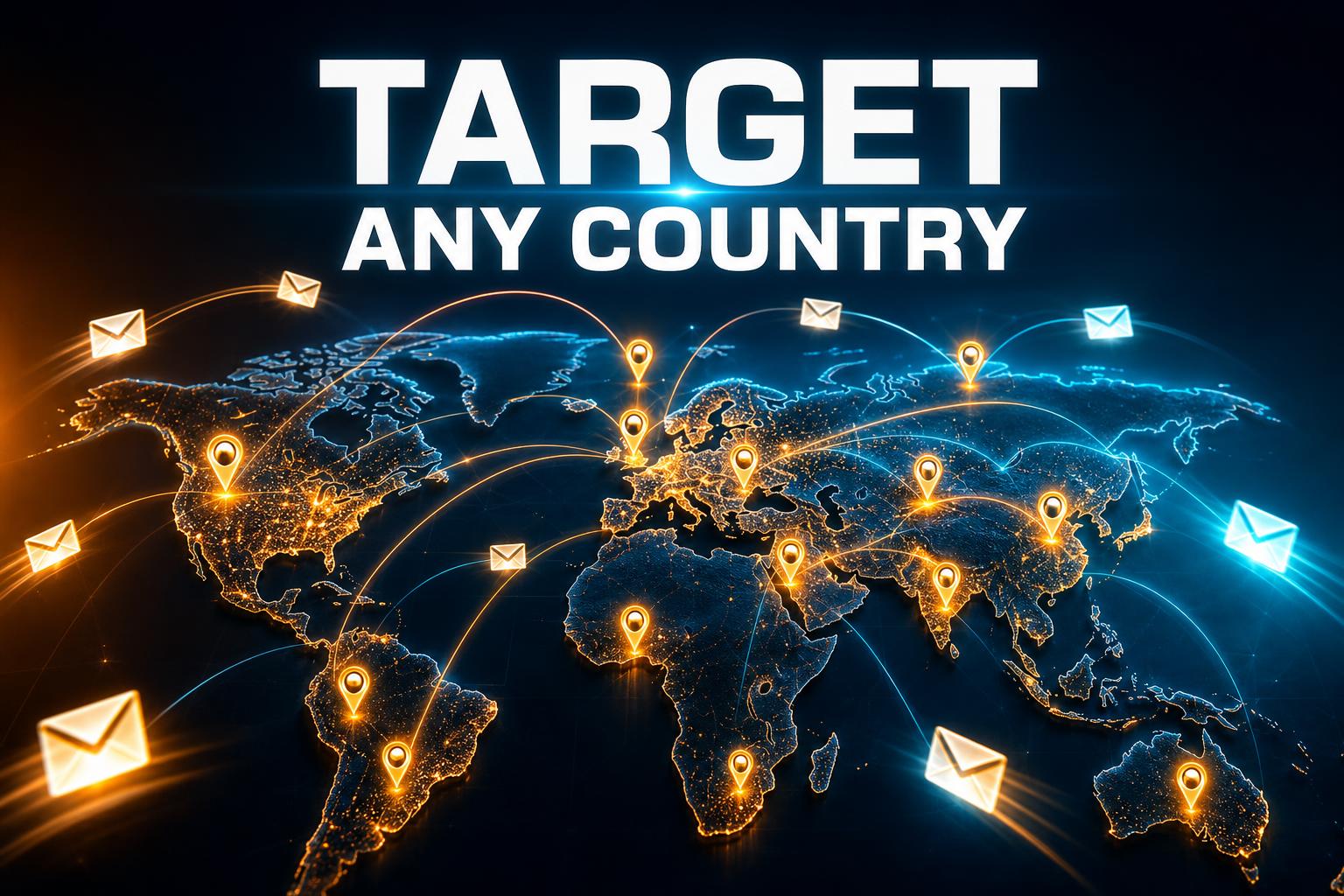 Target any country